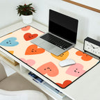 Happy Smiley Heart Desk Mat Gallery Image 2