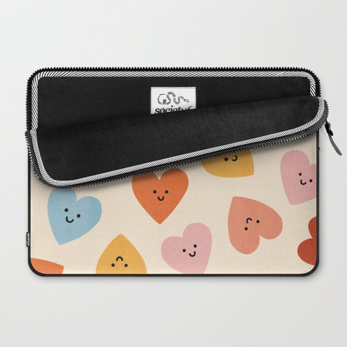 Happy Smiley Heart Laptop Sleeve Gallery Image 2