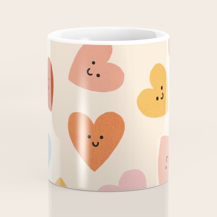 Happy Smiley Heart Coffee Mug Gallery Image 4