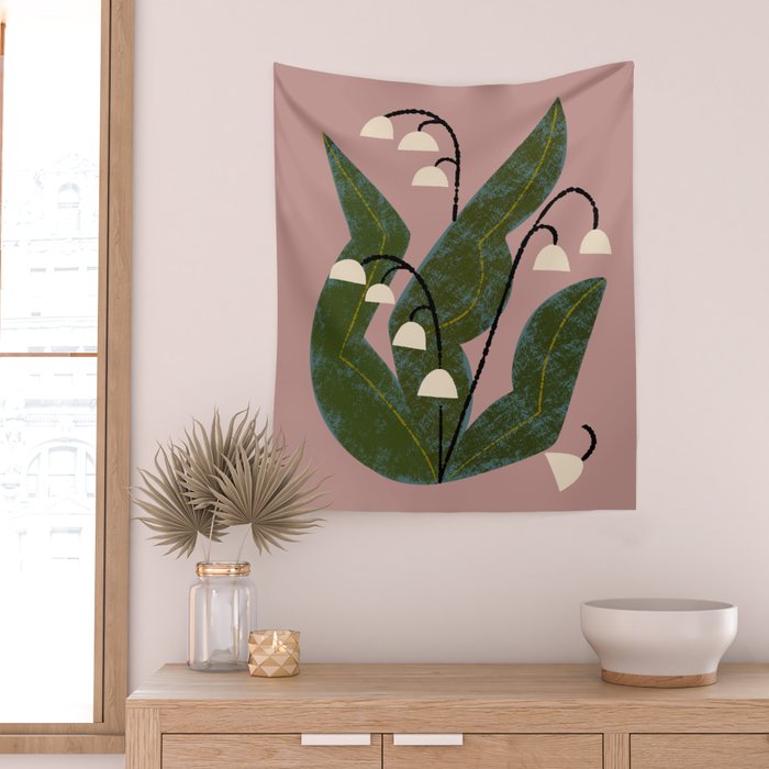 Lily of the Valley Wall Tapestry Gallery Image 2