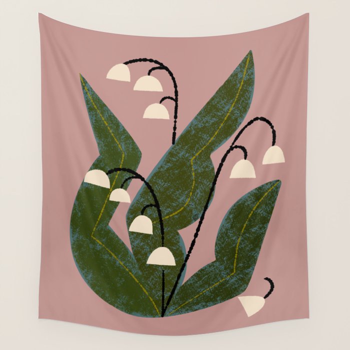 Lily of the Valley Wall Tapestry Gallery Image 1