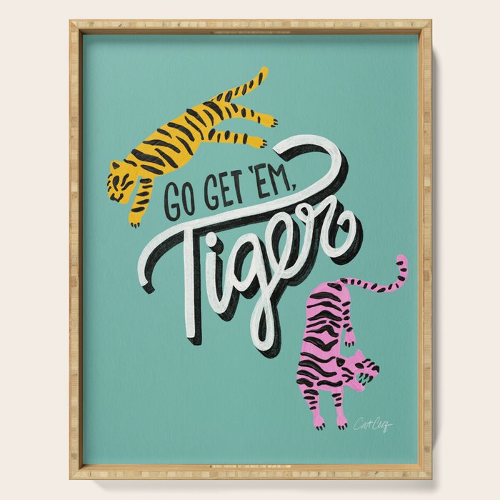 Go Get 'Em Tiger - Mint Palette Serving Tray Gallery Image 1