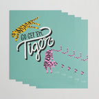 Go Get 'Em Tiger - Mint Palette Wrapping Paper Gallery Image 3