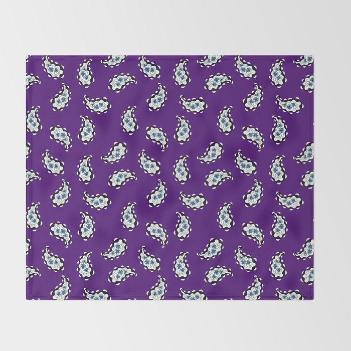 Leafy Whirls 3 Throw Blanket Gallery Image 2