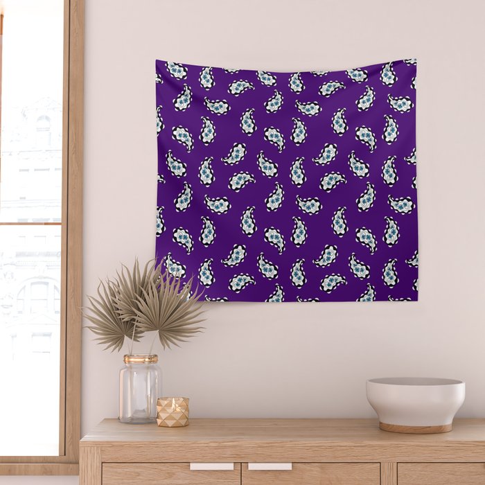 Leafy Whirls 3 Wall Tapestry Gallery Image 2