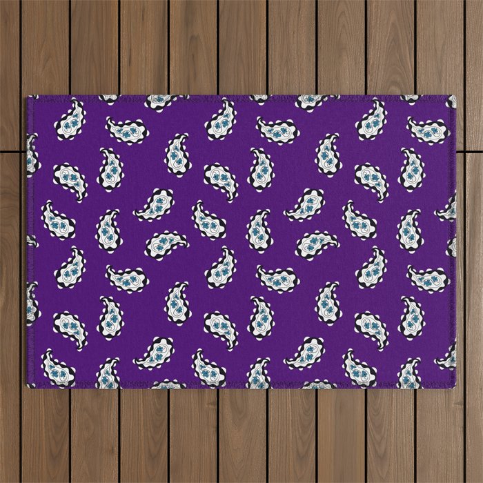 Leafy Whirls 3 Outdoor Rug Gallery Image 1