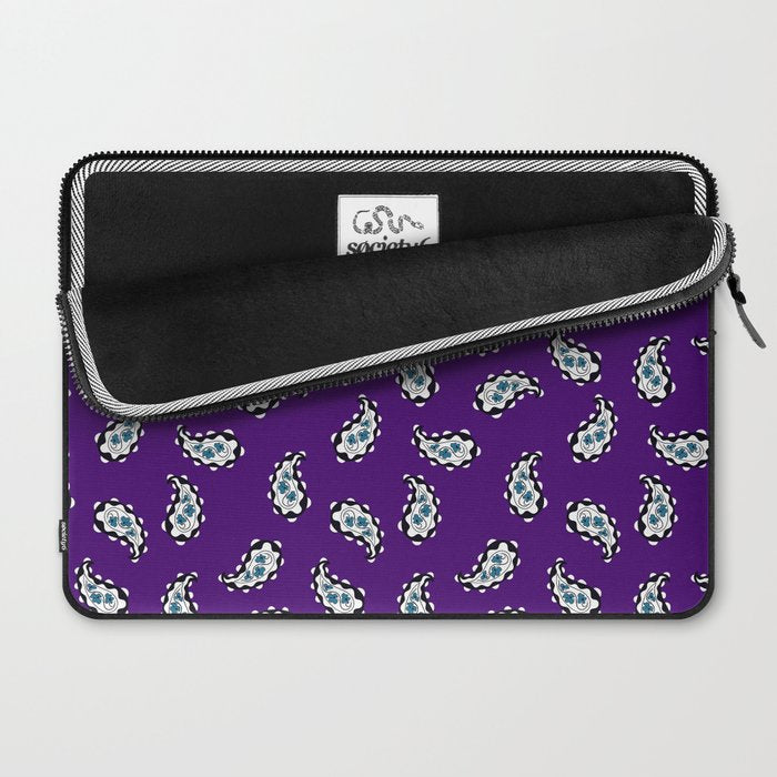 Leafy Whirls 3 Laptop Sleeve Gallery Image 2