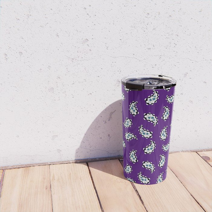 Leafy Whirls 3 Travel Mug Gallery Image 4