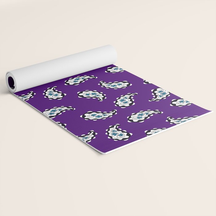 Leafy Whirls 3 Yoga Mat Gallery Image 2