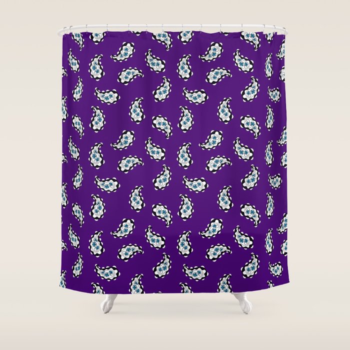 Leafy Whirls 3 Shower Curtain Gallery Image 1
