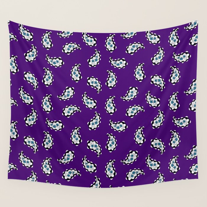 Leafy Whirls 3 Wall Tapestry Gallery Image 4