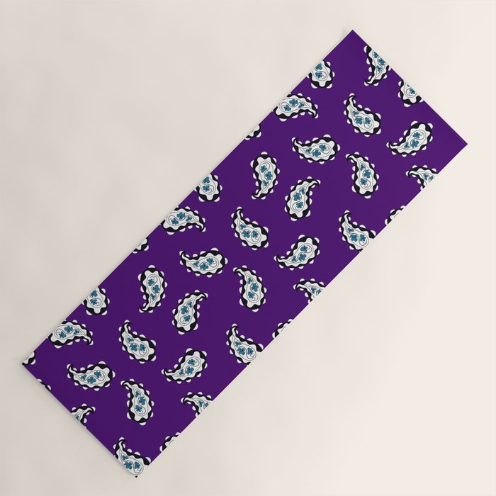 Leafy Whirls 3 Yoga Mat Gallery Image 1