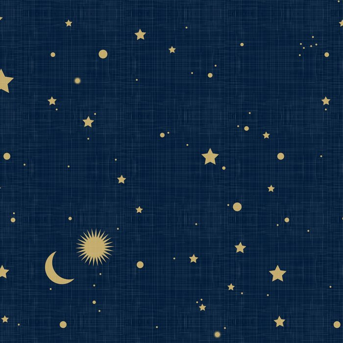 Magical Night / Galaxy in Blue and Golden Yellow Shades Coffee Mug Gallery Image 2
