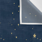 Magical Night / Galaxy in Blue and Golden Yellow Shades Wall Tapestry Gallery Image 3