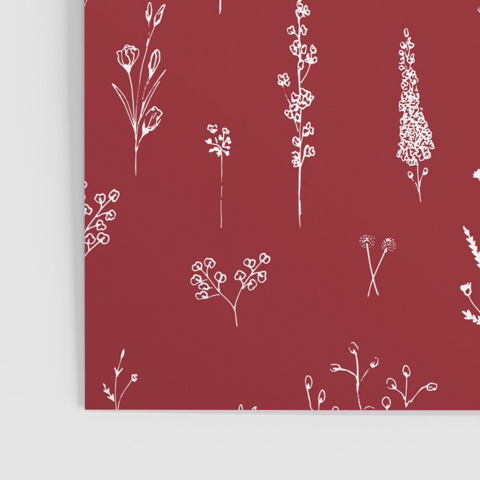 Red Wildflowers Poster Gallery Image 3