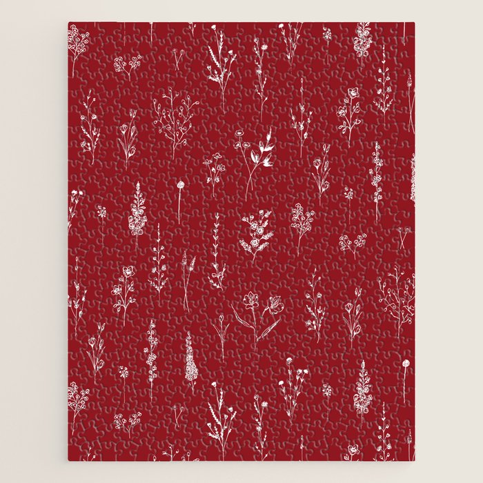 Red Wildflowers Jigsaw Puzzle Gallery Image 1