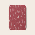 Red Wildflowers Bath Mat Gallery Image 1