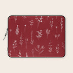 Red Wildflowers Laptop Sleeve Gallery Image 1