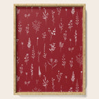 Red Wildflowers Serving Tray Gallery Image 1
