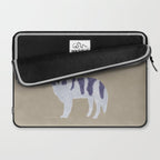 Dog and a Sofa - Purple and Beige Laptop Sleeve Gallery Image 2