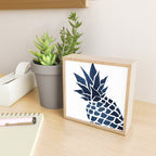 Pineapple, Big Blue, Denim Navy Mini Art Print Gallery Image 2