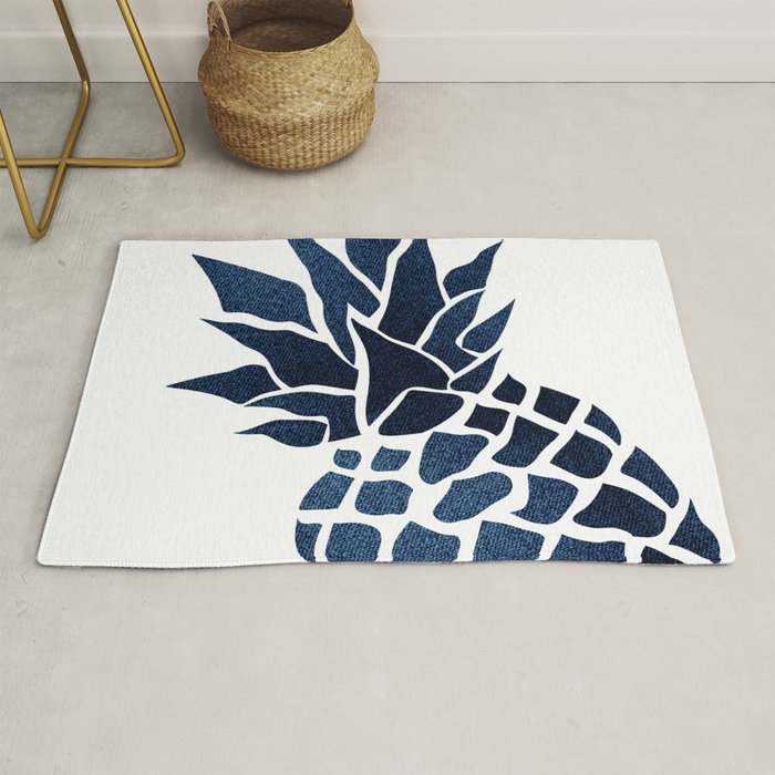 Pineapple, Big Blue, Denim Navy Rug Gallery Image 1