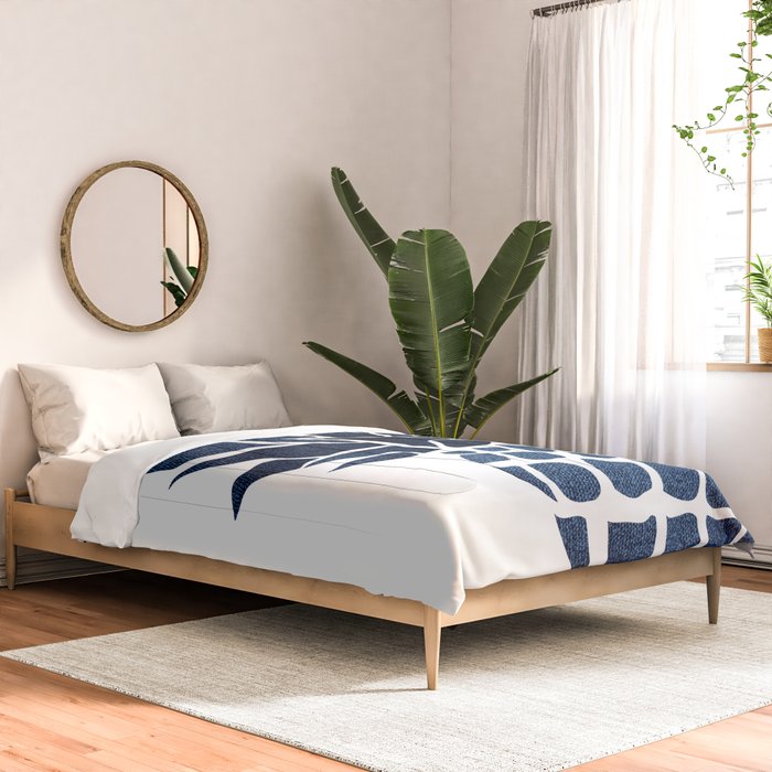 Pineapple, Big Blue, Denim Navy Comforter Gallery Image 2