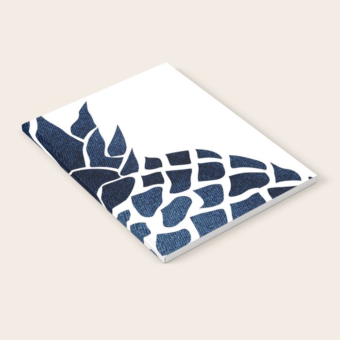 Pineapple, Big Blue, Denim Navy Notebook Gallery Image 1