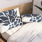 Pineapple, Big Blue, Denim Navy Pillow Sham Gallery Image 2