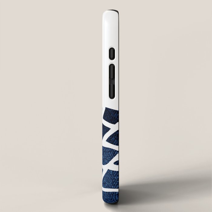 Pineapple, Big Blue, Denim Navy iPhone Case Gallery Image 2