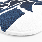 Pineapple, Big Blue, Denim Navy Bath Mat Gallery Image 3