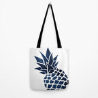 Pineapple, Big Blue, Denim Navy Tote Bag Gallery Image 2