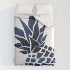 Pineapple, Big Blue, Denim Navy Comforter Gallery Image 6