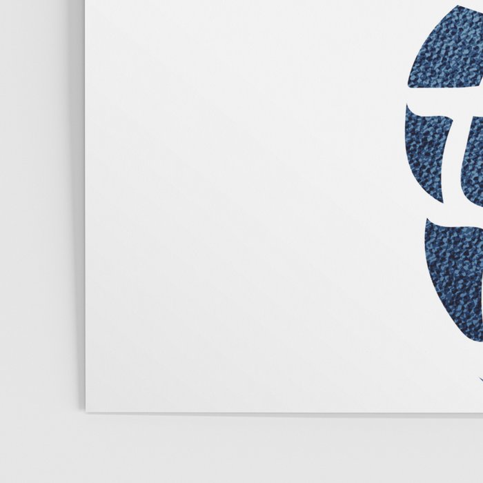 Pineapple, Big Blue, Denim Navy Poster Gallery Image 3