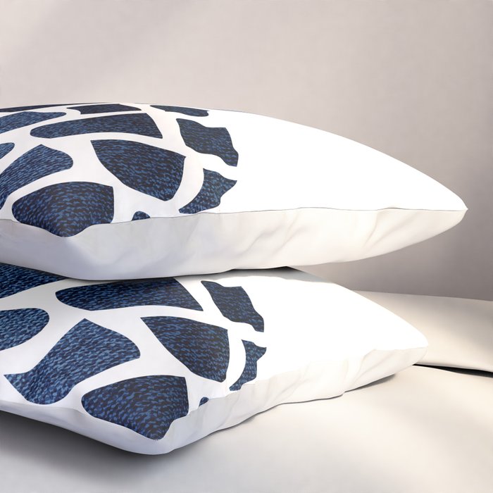 Pineapple, Big Blue, Denim Navy Pillow Sham Gallery Image 3