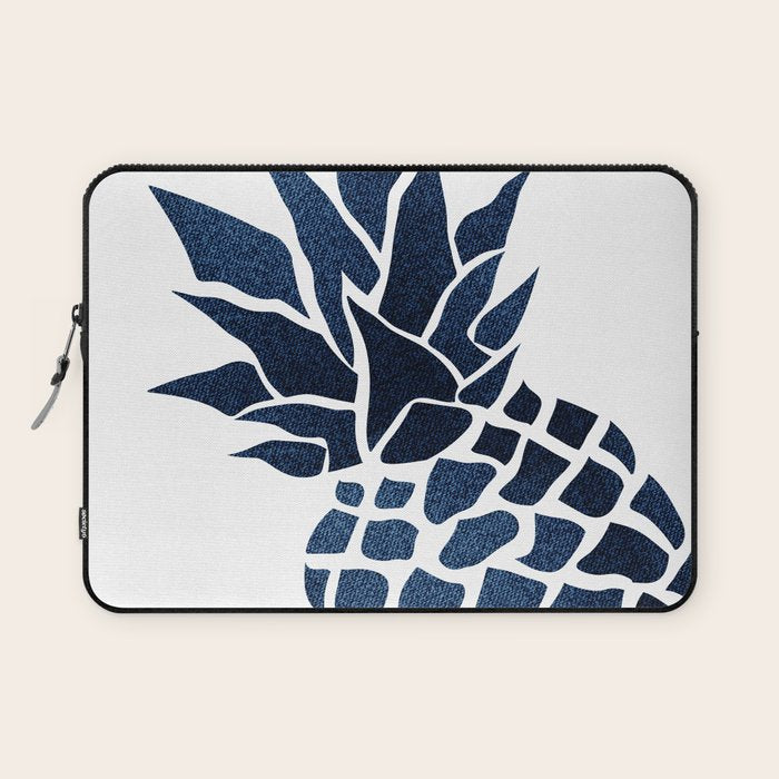 Pineapple, Big Blue, Denim Navy Laptop Sleeve Gallery Image 1