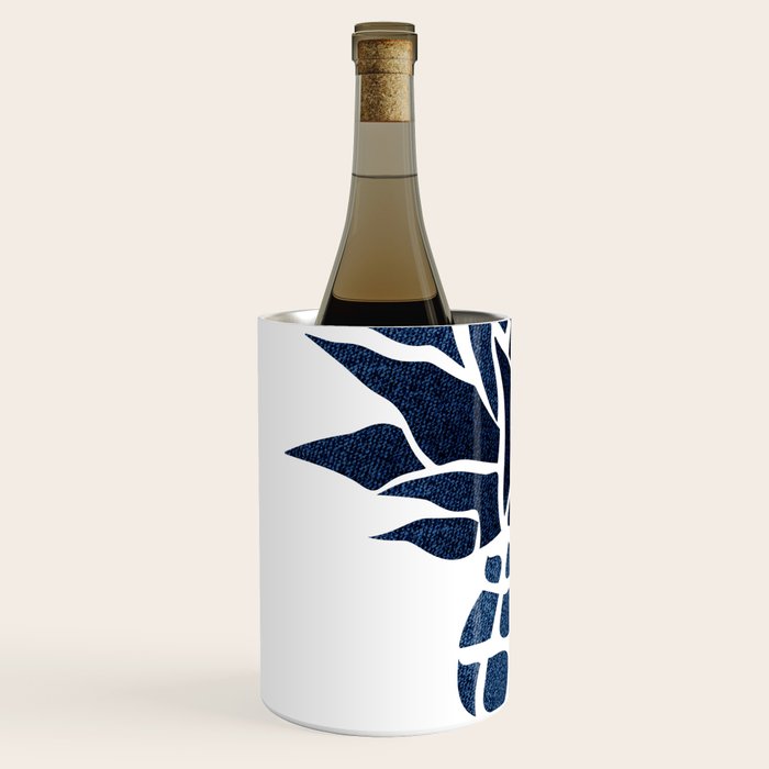 Pineapple, Big Blue, Denim Navy Wine Chiller Gallery Image 2