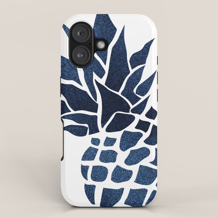 Pineapple, Big Blue, Denim Navy iPhone Case Gallery Image 1