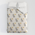 Leaf Sun 1 - Gold Black Duvet Cover Gallery Image 6