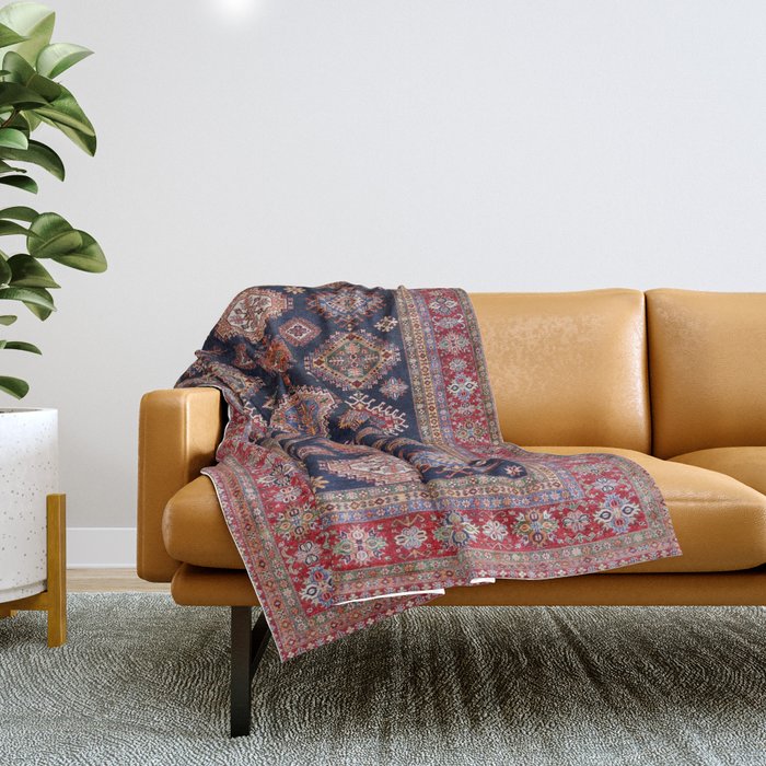 Heirloom Navy Jewels Throw Blanket Gallery Image 1