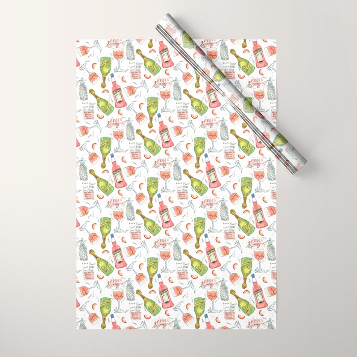 Italian Spritz Wrapping Paper Gallery Image 1