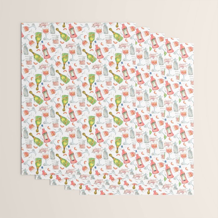 Italian Spritz Wrapping Paper Gallery Image 3
