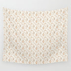 tossed wildflowers - sage apricot Wall Tapestry Gallery Image 4