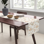 tossed wildflowers - sage apricot Table Runner Gallery Image 2