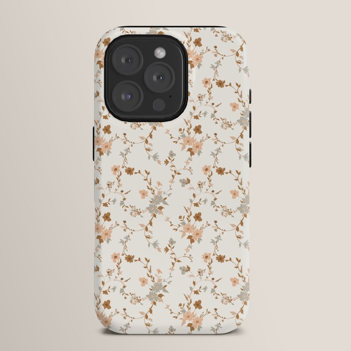 tossed wildflowers - sage apricot iPhone Case Gallery Image 15