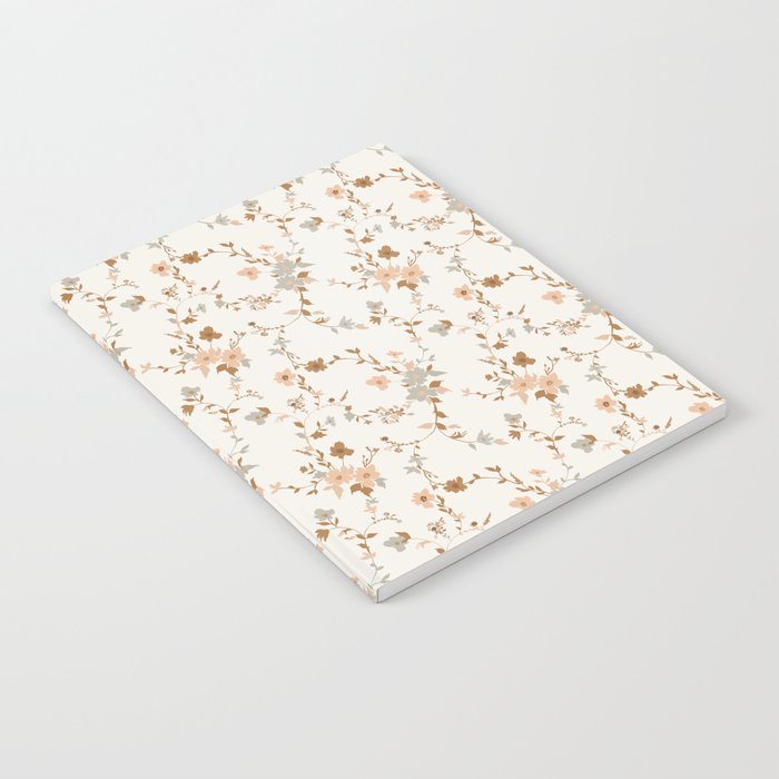 tossed wildflowers - sage apricot Notebook Gallery Image 2