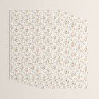 tossed wildflowers - sage apricot Wrapping Paper Gallery Image 3