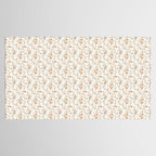 tossed wildflowers - sage apricot Tablecloth Gallery Image 2