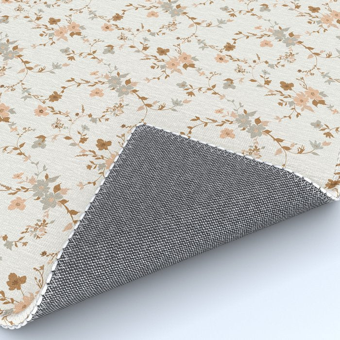 tossed wildflowers - sage apricot Rug Gallery Image 4
