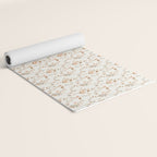 tossed wildflowers - sage apricot Yoga Mat Gallery Image 2